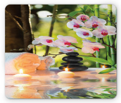 Spa with Candles Orchids Mouse Pad