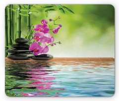 Tropic Orchid Flower Mouse Pad