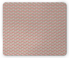 Sketchy Aligned Zigzags Art Mouse Pad