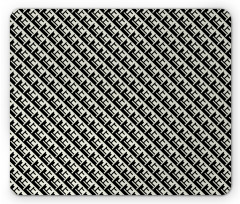 Monochrome Optical Geometric Mouse Pad