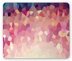 Abstract Blush Polygonal Mouse Pad