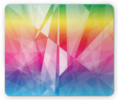 Mosaic Rainbow Geometric Art Mouse Pad