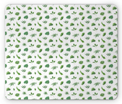 Simple Tropic Leaves Mouse Pad