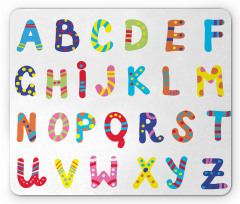 Funny Colorful Letters Mouse Pad