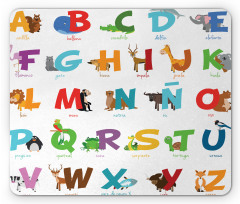 ABC Letters for Animals Mouse Pad