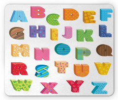 ABC Educational Letters Mouse Pad