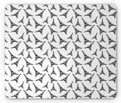 Monotone Style Towers Mouse Pad