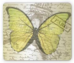 Writing and Butterfly Mouse Pad