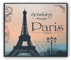 Greeting from Paris Mouse Pad