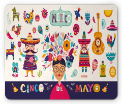 Mexican Cultural Art Mouse Pad