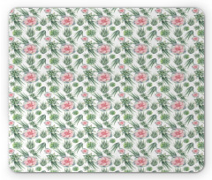 Cactus and Flowers Mouse Pad