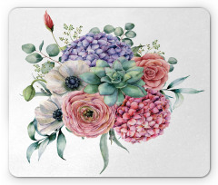 Hydrangeas Bouquet Mouse Pad