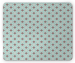 Floral Tile Like Motif Mouse Pad