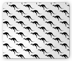 Monochromatic Kangaroo Mouse Pad