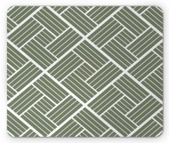 Striped Rectangular Squares Mouse Pad