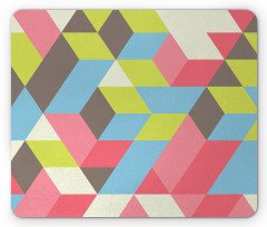 Colorful Polygonal Pattern Mouse Pad