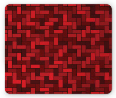 Rectangular Diagonal Zigzags Mouse Pad