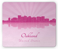 Calligraphic City Skyline Mouse Pad