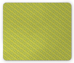 Diagonal Botanical Branches Mouse Pad