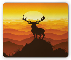 Wildlife Sunset Hill Mouse Pad