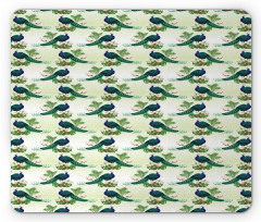 Exotic Bird Beauty Branch Mouse Pad