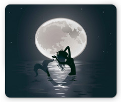 Mermaids at Night Mouse Pad