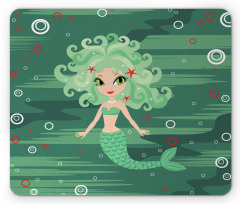 Starfish Sea Cartoon Mouse Pad