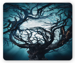 Night Big Mystic Tree Mouse Pad