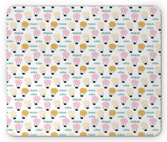 Pastel Sky Cartoon Mouse Pad