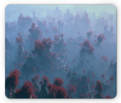 Autumn Trees in Mist Mouse Pad