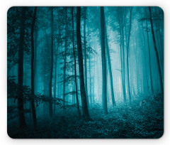 Foggy Dark Country Forest Mouse Pad