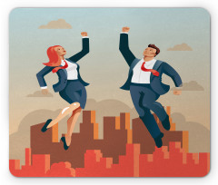 Formal Man and Woman City Mouse Pad