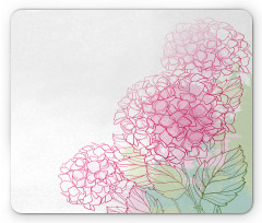 Grunge Paint Art Flowers Mouse Pad