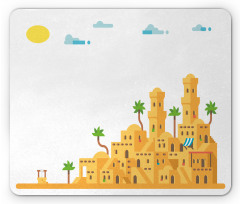 Mud Houses Hot Weather Mouse Pad