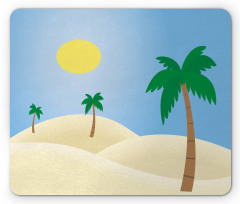 Palm Trees and a Sunny Sky Mouse Pad