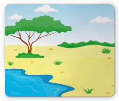 Cartoon Style Little Pond Mouse Pad