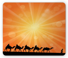 Sunburst Effect and Camels Mouse Pad