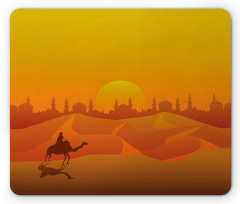 Dramatic Desert in Tangerine Mouse Pad