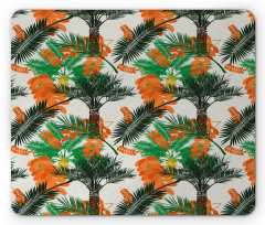 Date Palm Tree with Leaves Mouse Pad