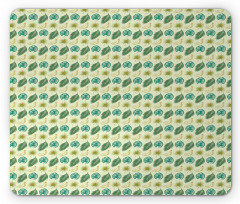 Banana and Leaves Art Mouse Pad