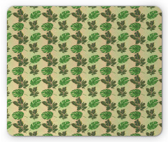 Exotic Leaves Scenery Mouse Pad