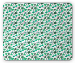 Leaves and Hearts Art Mouse Pad