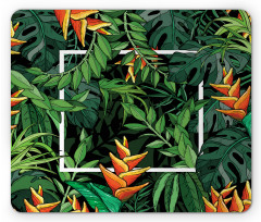 Modern Jungle Square Mouse Pad