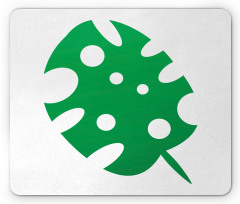 Simple Tropical Leaf Mouse Pad