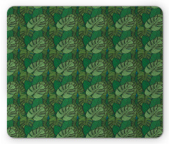 Dark Toned Monstera Mouse Pad