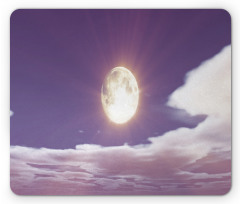 Dramatic Moon and Clouds Mouse Pad