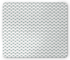 Symmetric Simple Butterfly Mouse Pad