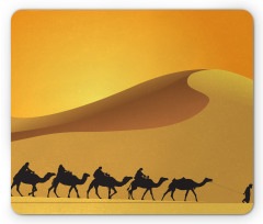 Camel Caravan Sahara Desert Mouse Pad