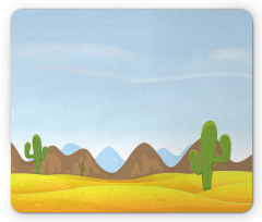 Cactus Plants Mountains Desert Mouse Pad