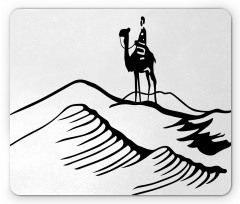 Monochromatic Man on Camel Mouse Pad